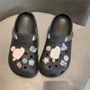 Cartoon Ocean Hole Shoe Charms Fashion Pearl Chain Shoe Buckle Cute Shell DIY Shoes Decoration Removable Sandal Accessories