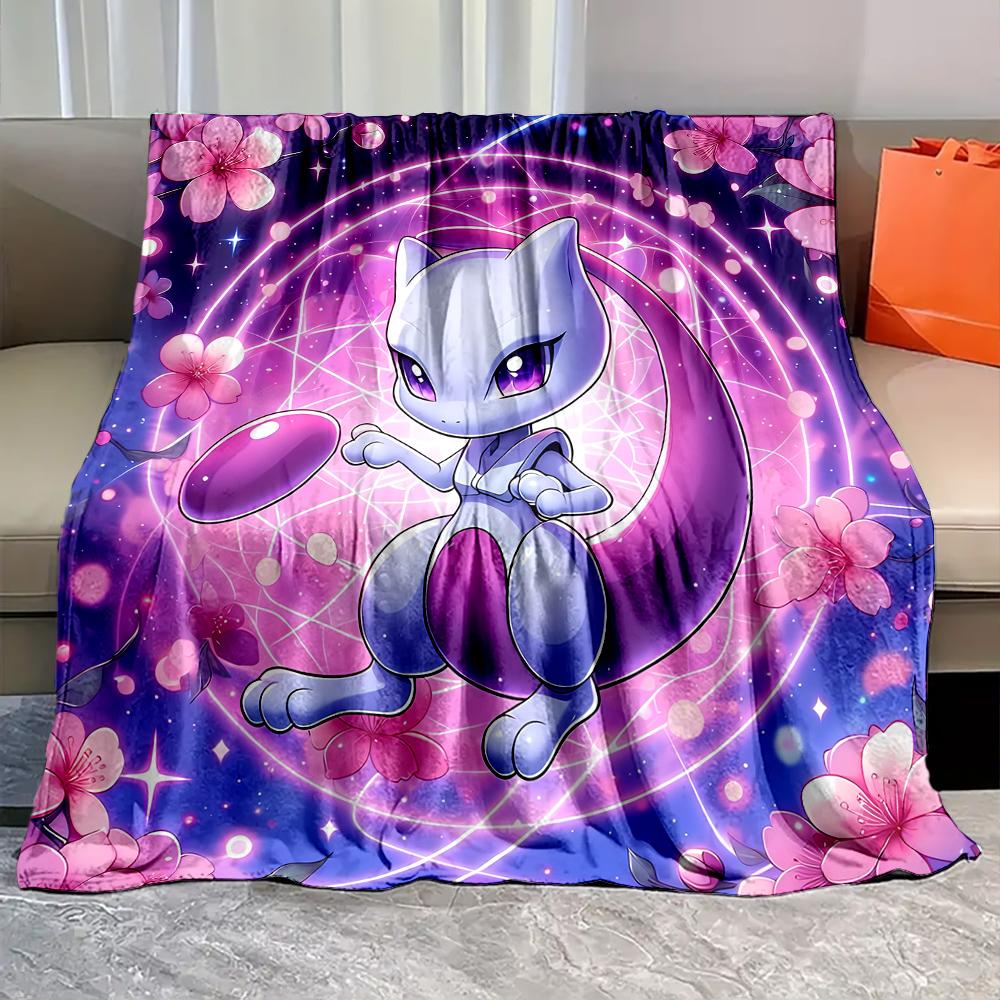 

Best Seller! Pokemon-mew Printed Blanket Soft Cozy Blanket for Couch Sofa Bed Lounging, Ideal Gift for Women Mom Teacher Friends 75x90cm