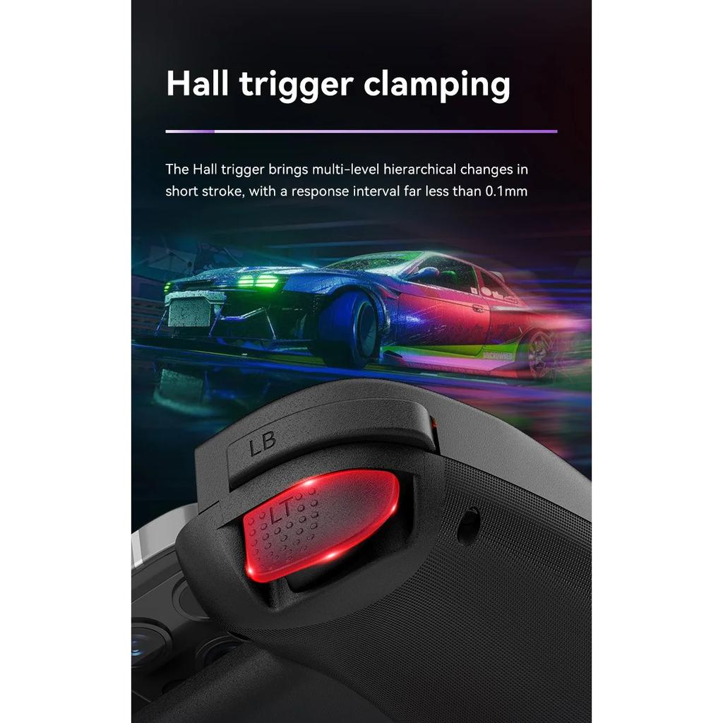 D8 Telescopic Gamepad Controller Joystick Turbo 6-axis Gyro Vibration Wireles Bluetooth 5.2 for Android IOS PS3 PS4 Switch IPad