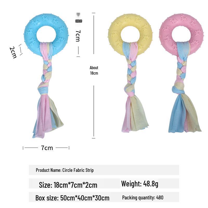 Durable Cotton Rope Knot Dog Toy - Bite-Resistant, Indestructible Molar Ball for Puppies