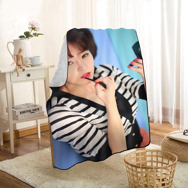 Modern Popular LABOUM KPOP Girl Blanket On For The Sofa/Bed/Car Portable 3D Blanket For Kid Home Textile Fabric 1009