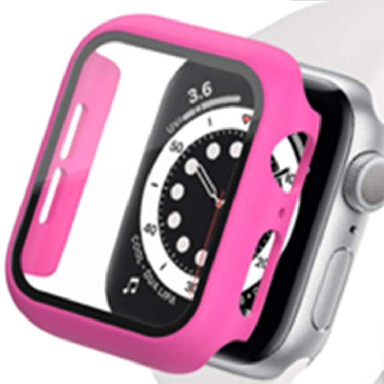 Compatible Apple Watch Series 5/6/7/8/9 Protective Hard Case with Tempered Glass Film