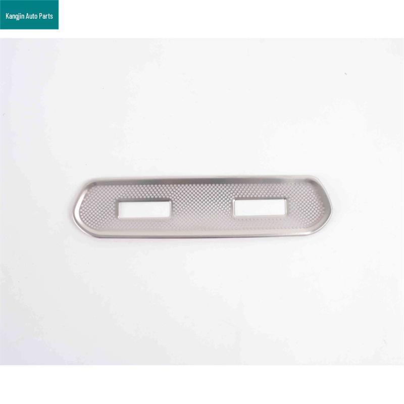 Compatible with BYD Seal 05 DMI: Silver Stainless Steel Front Triangle and Four-Door Speaker Covers.