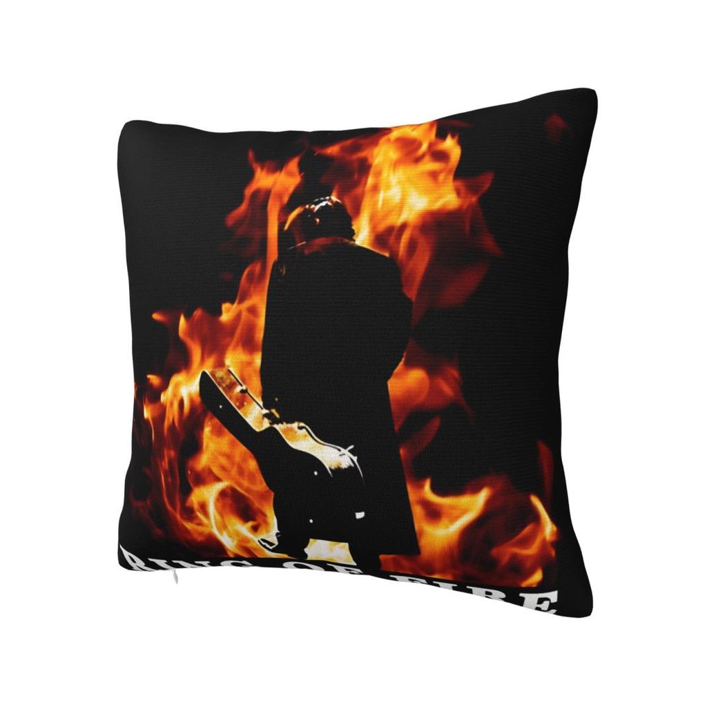Pillow Case Graphic Johnny Cash Ring Of Fire Gift For Fans Square Pillow Cover Cushion Pillowcases For Wedding Party Home Decor