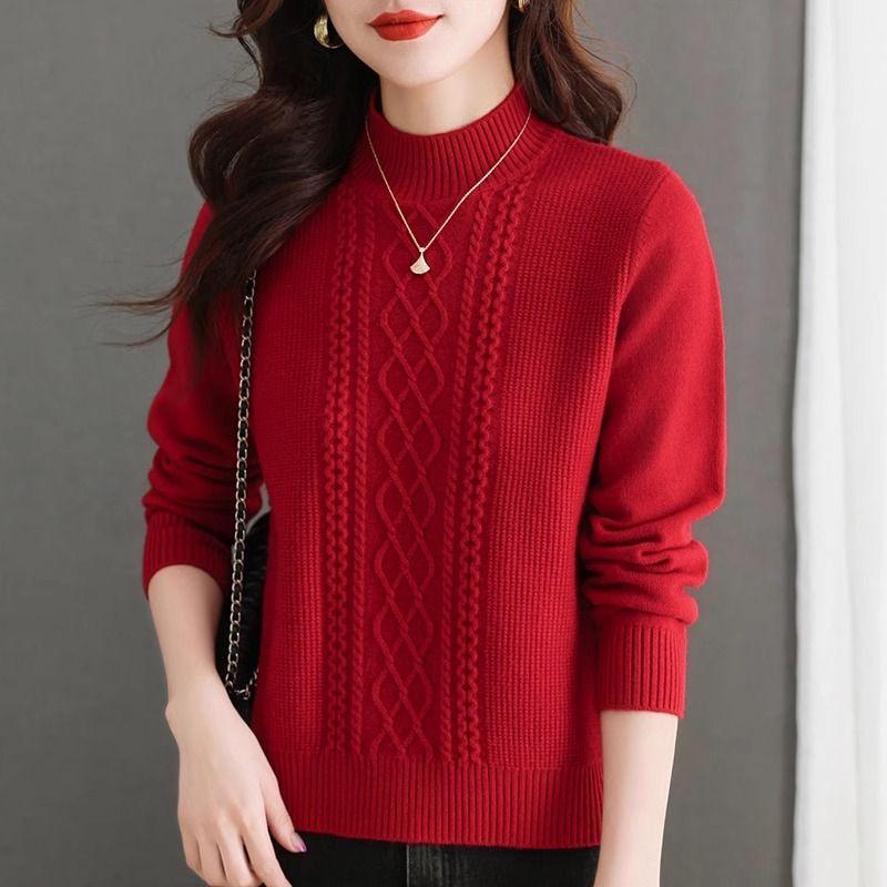 Fashion Women Turtleneck Sweater Autumn Winter Long Sleeve Pullovers Office Ladies Clothing Soft Knitted Jumpers Pull Female