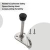 Door Stopper Quiet Protector Guard Hardware With Hook Rubber Cushioning Stainless Door Stopper Wall Holder For Bathroom Bedroom