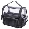 Travel Toiletry Bag Transparent Cosmetic Makeup Bag With Divider Handle Makeup Organized Storage Case Underarm Shoulder Bags