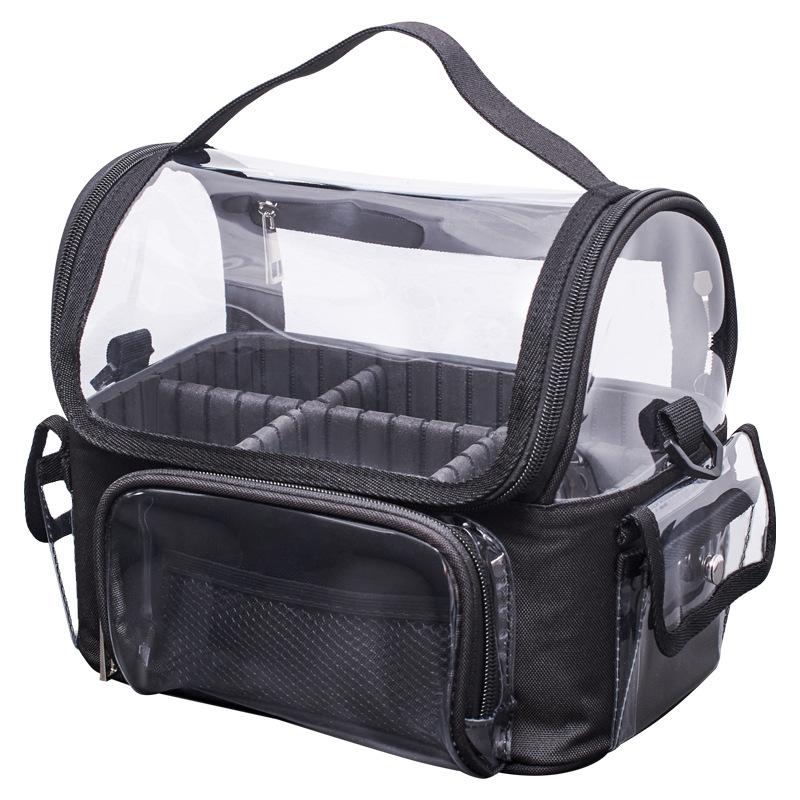 

Travel Toiletry Bag Transparent Cosmetic Makeup Bag With Divider Handle Makeup Organized Storage Case Underarm Shoulder Bags China Mainland