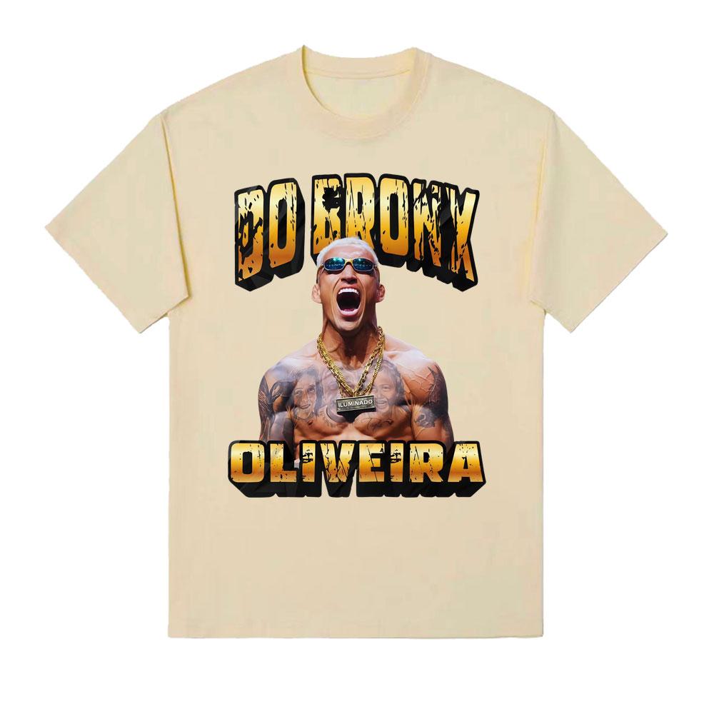 Charles Oliveira Do Bronx Fan Gift T Shirt Unisex Women Fashion Vintage Short Sleeve Tshirts Casual Cotton Cool Oversized Tshirt