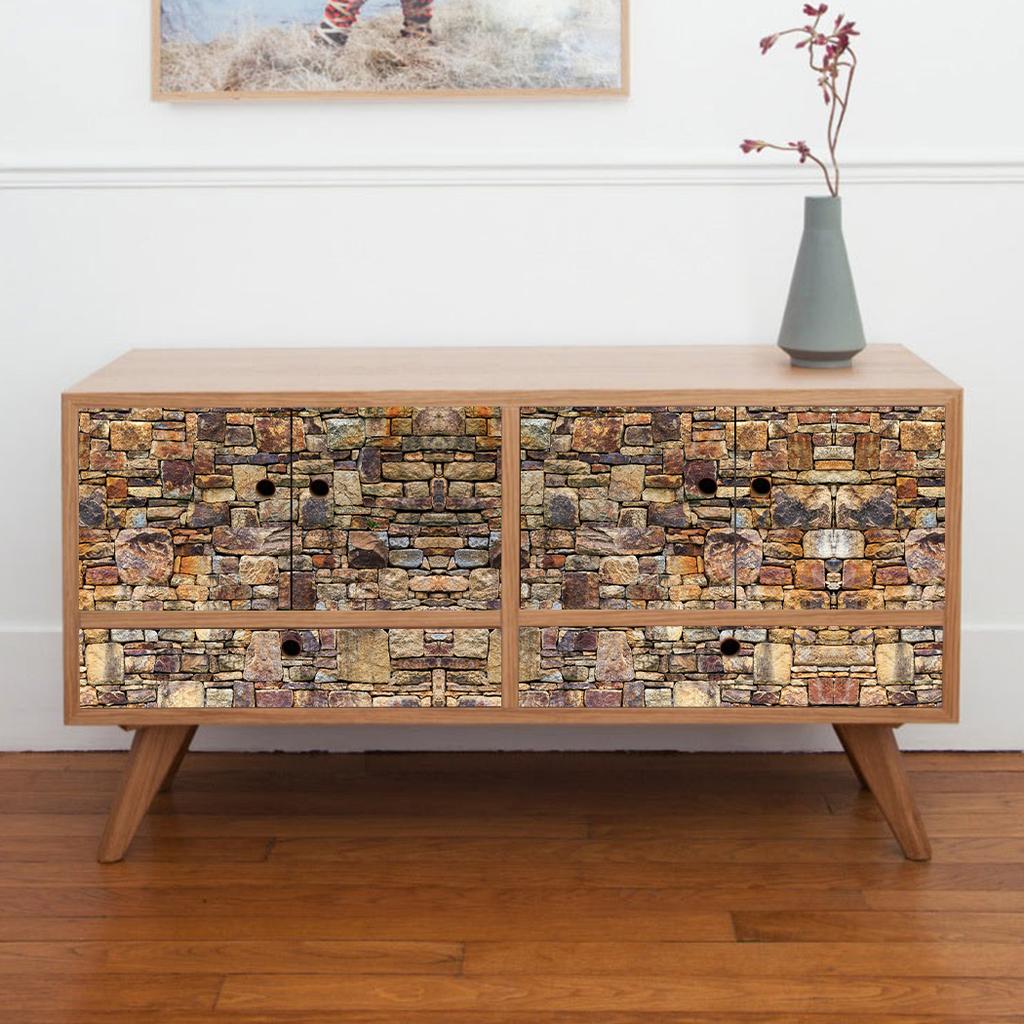 Vintage Brown Brick Wallpaper Brick Self Adhesive Film Brick Peel and Stick Wallpaper Faux Brick Textured Wallpaper Stone Paper