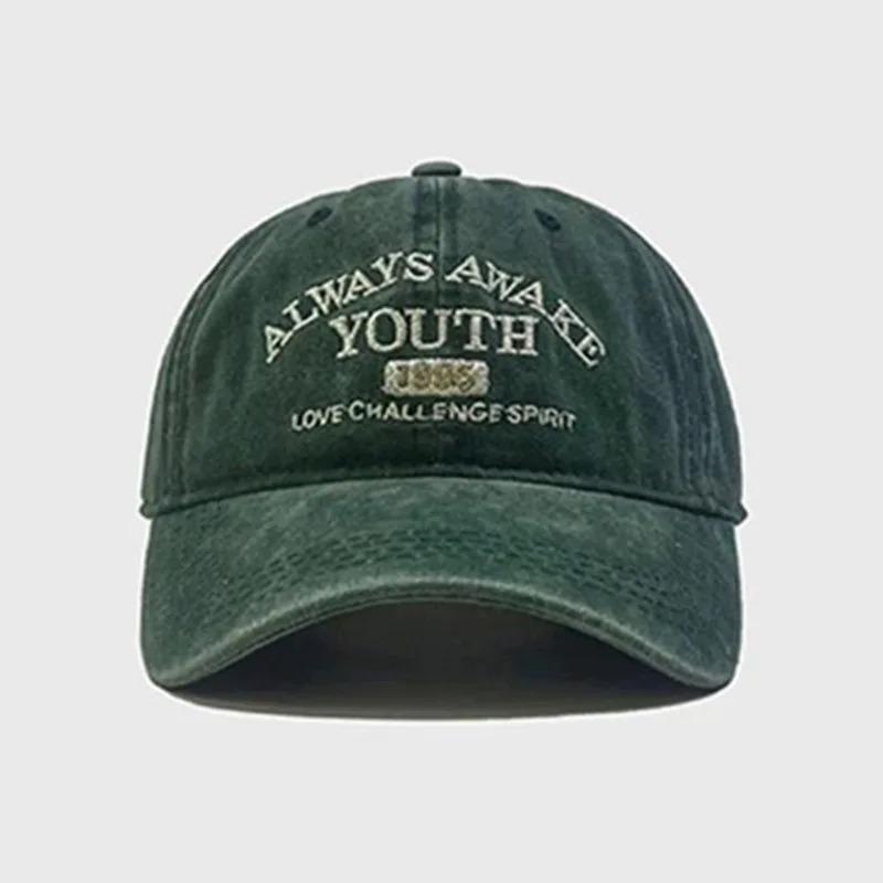 Vintage Baseball Cap For Men And Women Denim Embroidered Letter Prints Hat Cotton Soft Top Caps Casual Vintage For Men And Women Hats Latest Cotton