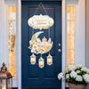 Eid Mubarak Hanging Sign Diy Moon Castle Decoration Festival Door Sign Decorative Lantern Welcome Sign For Front Door Ramadan
