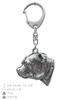 Staffordshire Bull Terrier, Staffy III - Silver-plated Key Ring with Dog, Handbag Decoration, Backpack Pendant by Art-Dog Brand