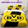 football Logo Pattern Bedding Quilt Set Quilt Cover Pillowcase Home Decoration Birthday Gift (1*duvet cover+ 2*pillowcase, without core)