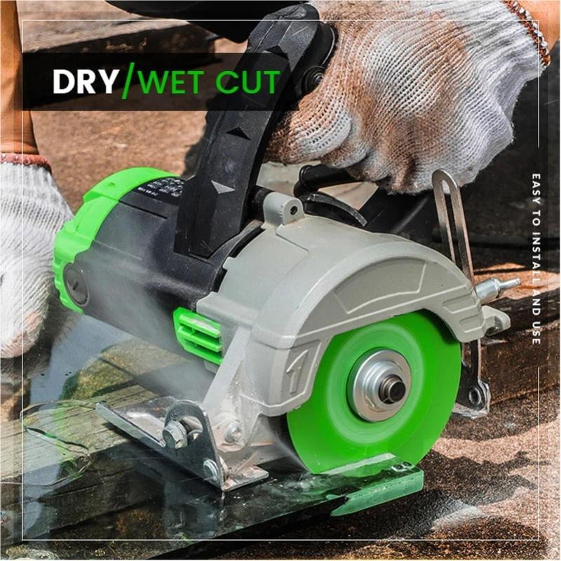 2 Pcs Glass Cutting Disc 22mm ID 100mm OD 15mm Sand Width 1mm Thick Diamond Saw Blade For Tile Crystal Wine Bottle Green