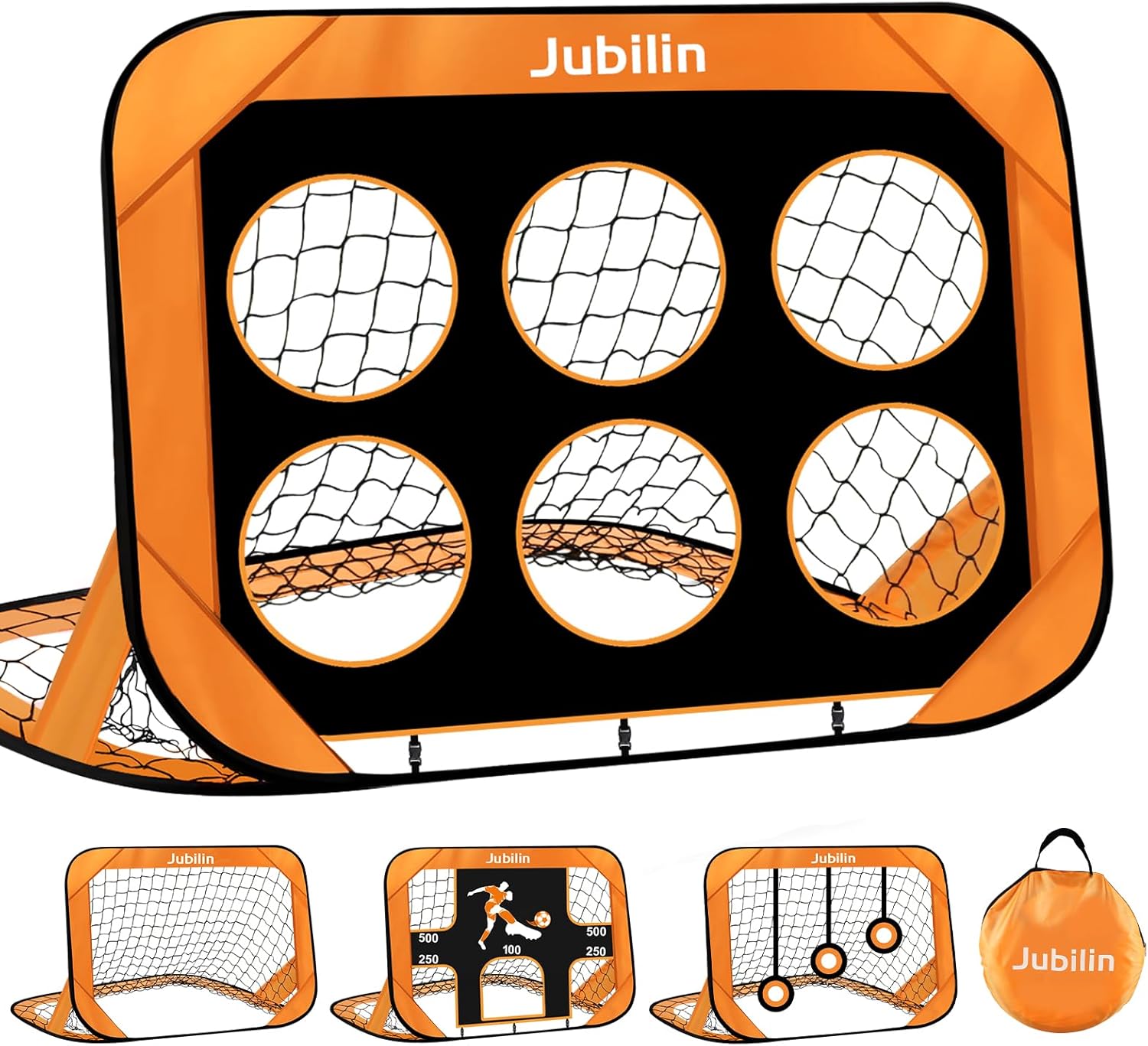 

Football Goals for Kids Gift, Football Training Equipment 4 Modes with Carry Bag Goal Posts for Garden Indoor Outdoor, Gifts for Boys 6-12 Year Olds