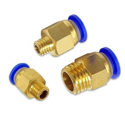 10/50/100pcs PC Pneumatic Fitting Quick Air Connectors M5 M6 M8 M10 M12 M14 M16 M20 Metric Male Thread Air Pipe Push In
