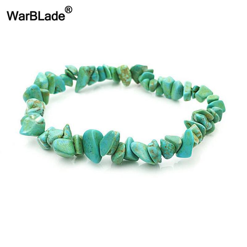 Natural Gemstone Chip Bracelet Amethyst Irregular Stone Beaded Stretch Bangle for Women