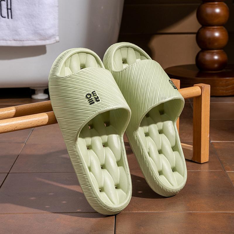 Summer water leakage cool slippers women quick drying non-slip bathroom bath home slippers men wear sandals outside