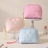 The New Heart-shaped Semicircular Storage Bag, Small Makeup Storage Bag, Makeup Bag, Hand-held Semicircular Cosmetic Bag