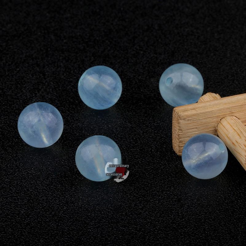 Aquamarine Round Crystal Beads for DIY Jewelry & Accessories