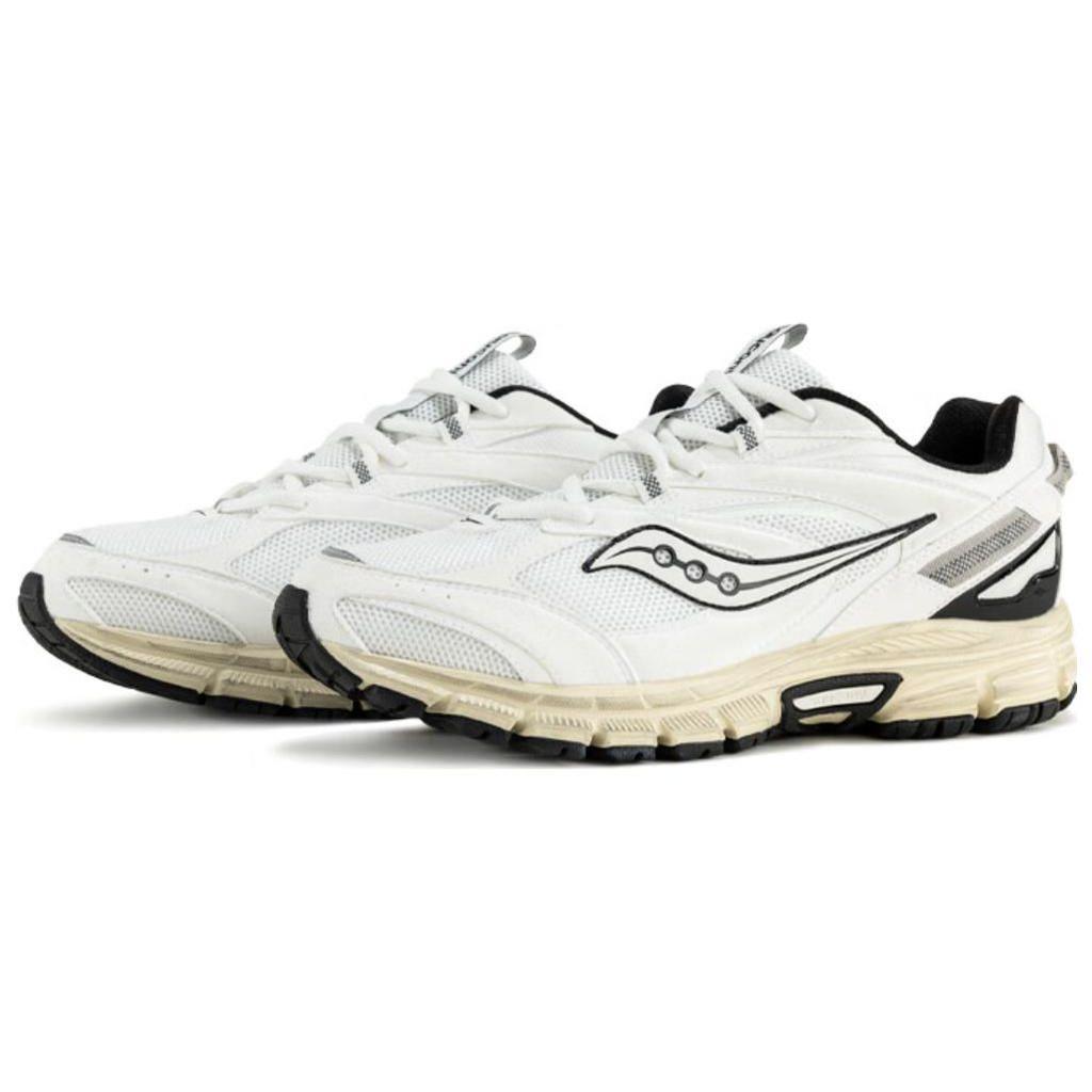 Saucony Cohesion 2K Lightweight Comfortable Shock Absorbing Slip Resistant Durable Low Top Casual Running Shoes Unisex sneaker White S79016-8