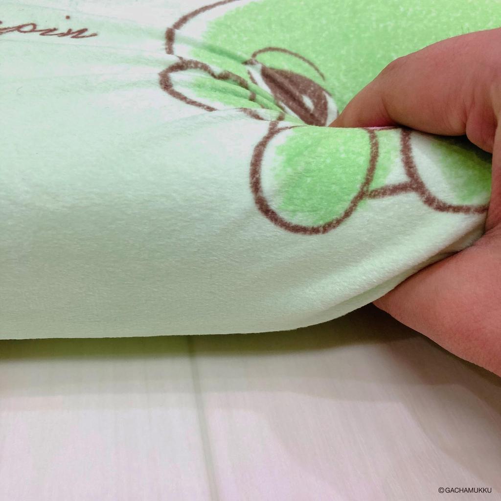 MORIPiLO Morishita Gachapin Mook Polštář z paměťové pěny 15x31cm Polštář na opěradlo pohovky Vycpaný polštář Ponkikkies Gachapin Green 4621419