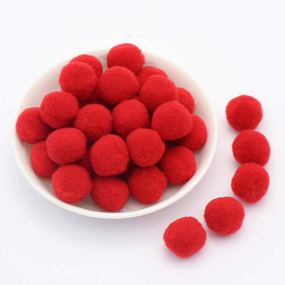 Colored Pompoms 81015202530Mm High Elasticity Soft Diy Pom Poms Fuzz Ball Pompom For Crafts Wedding Decor Kid Creative Toy