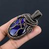Blue Flash Labradorite Handmade Pendant, Natural Gemstone Jewelry, 999 Copper Wire Wrapped Pendant Jewelry, For Gift
