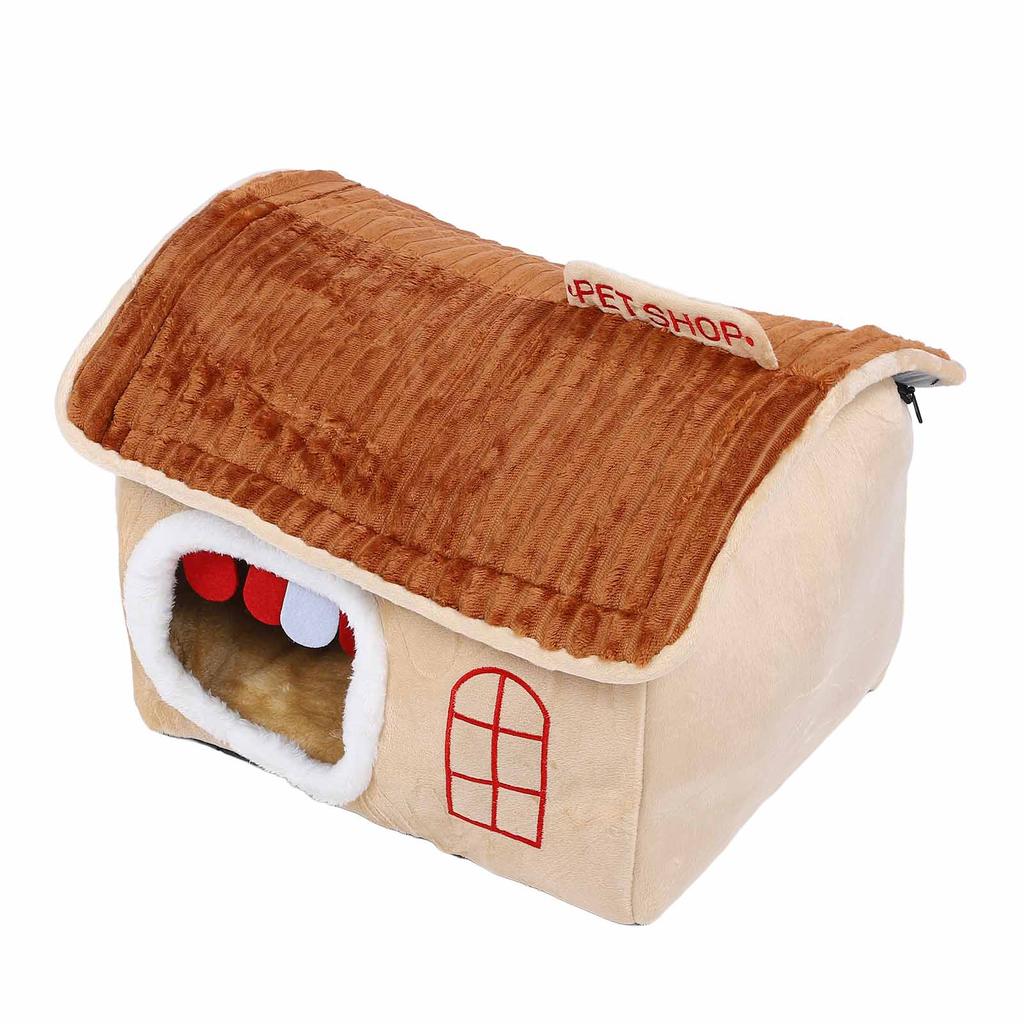 Hundehütte für den Innenbereich Abnehmbar Waschbar Weich Erhöhter Komfort Winter Warm Katzenhaus für Klein Mittel