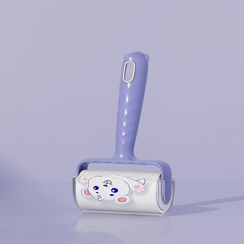 Tearable Roll Paper Hairs Sticky Roller Dust Pet Hair Remover Brush Clothes Carpet Lint Cleaning Replaceable Core