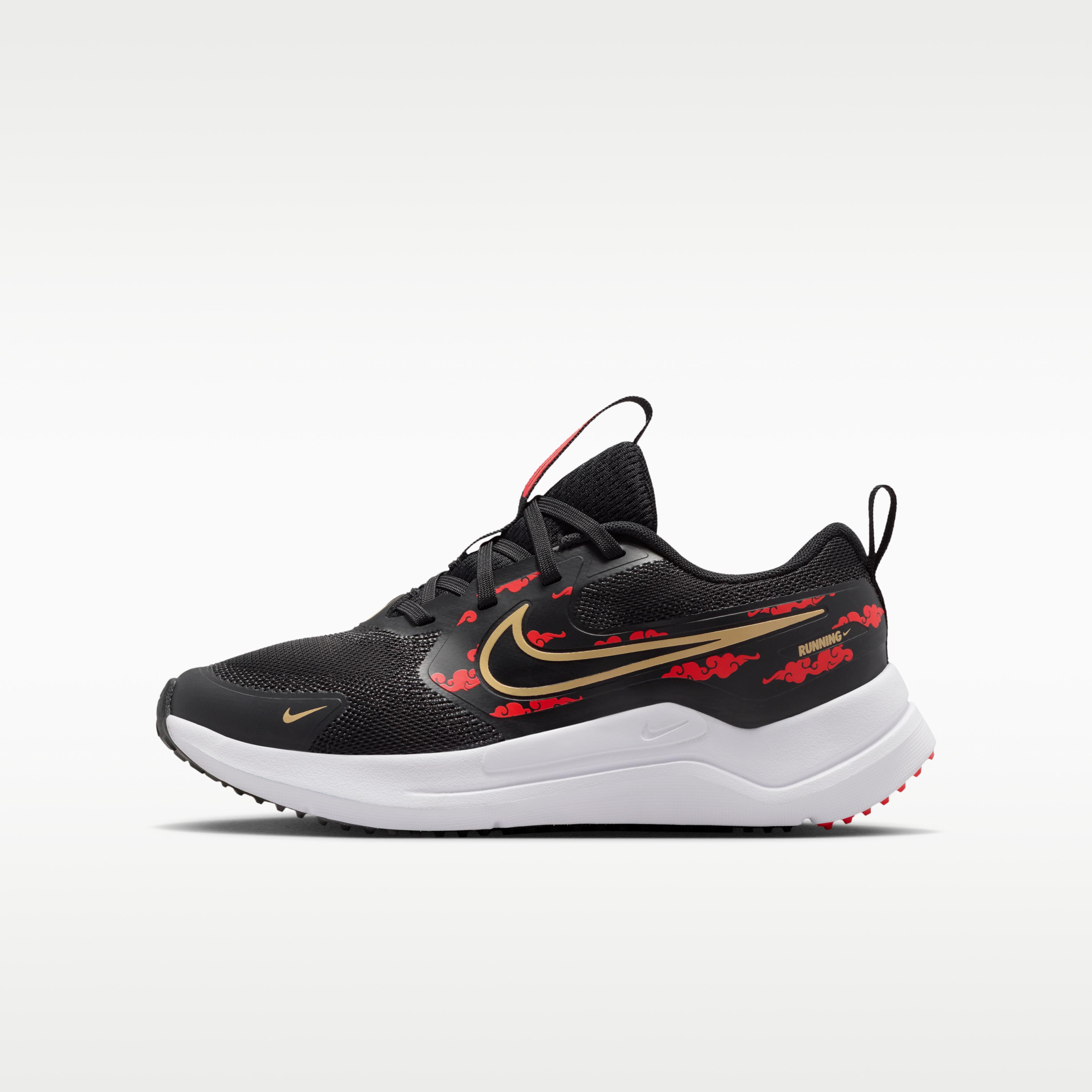 Nike Cosmic Runner Black Red Metallic Gold (GS) 36