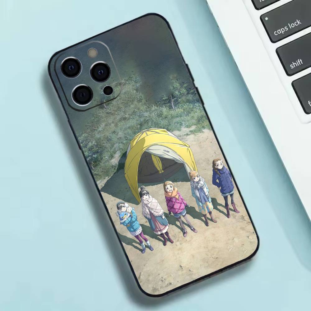 Anime Y-Yuru C-Camp Phone Case Silicone Soft For IPhone 17 16 15 14 13 12 11 X XR Plus Pro Max Plus