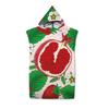 Fruit Kiwi Pomegranate Pattern Hooded Bath Towel Soft Microfiber Quick-Drying Beach Towel Adult Kid Outdoor Swimming Surf Poncho