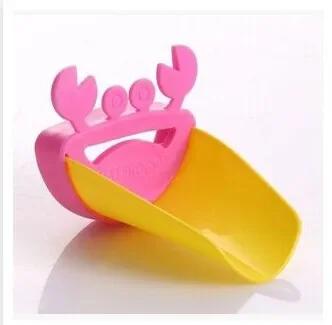 Cute Bathroom Sink Faucet Chute Extender Crab Children Kids Washing Hands 4 colors