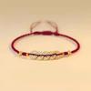 Symbolisches rotes Seil Armband Rotes Band Glücksarmbänder Einzigartiges Armband Geeignet für Vermögensaufbau und Segen