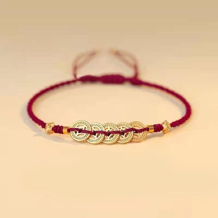 Symbolisches rotes Seil Armband Rotes Band Glücksarmbänder Einzigartiges Armband Geeignet für Vermögensaufbau und Segen