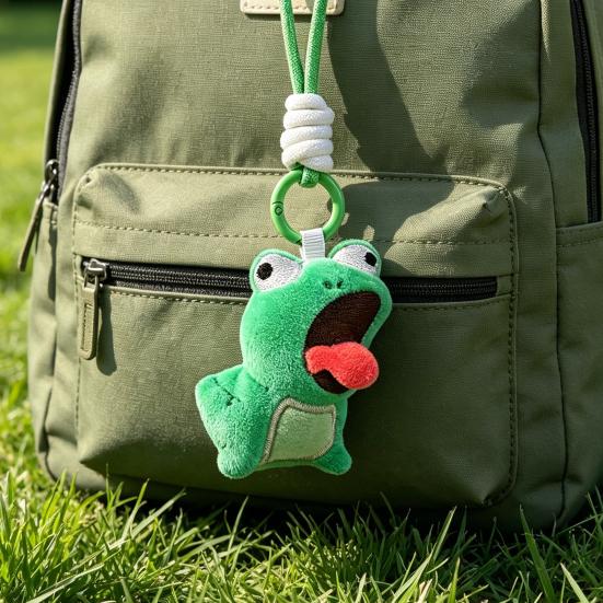 Portachiavi Ciondolo Peluche Yousheng, Peluche Morbido con Imbottitura Design Lucertola Castoro, Regalo di Compleanno Accessorio da Collezione