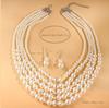 Simple Ethnic Style Five-Layer Mixed Pearl Women's Necklace