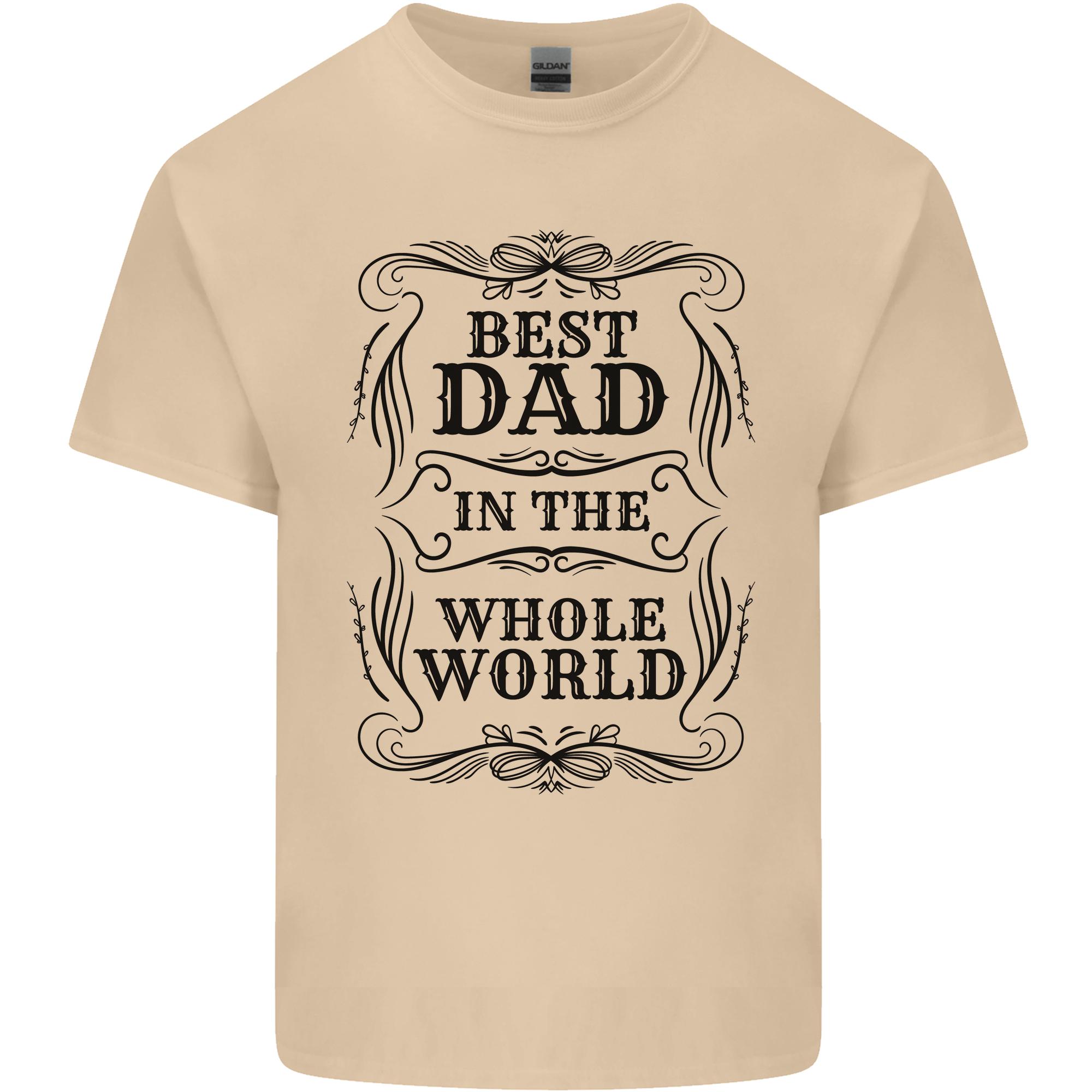 Fathers Day Best Dad in the Word Unisexs Light Cotton TShirt S