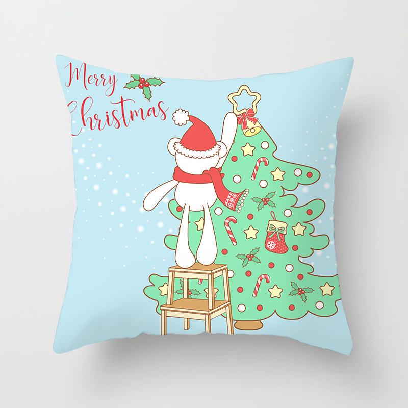 New Santa Claus Snowman Pillow Case Festive Home Decoration Pillow Cushion Case