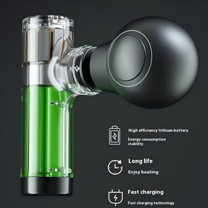 Mini vibrating electric fascia gun, fatigue relief massage fitness equipment, muscle soreness treatment instrument