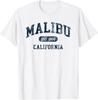 Malibu California Vintage Style Retro Souvenir Graphic Tee
