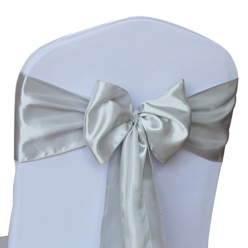 Elegante Satinband-Girlanden für Hochzeitsstuhldekorationen und Schleifen