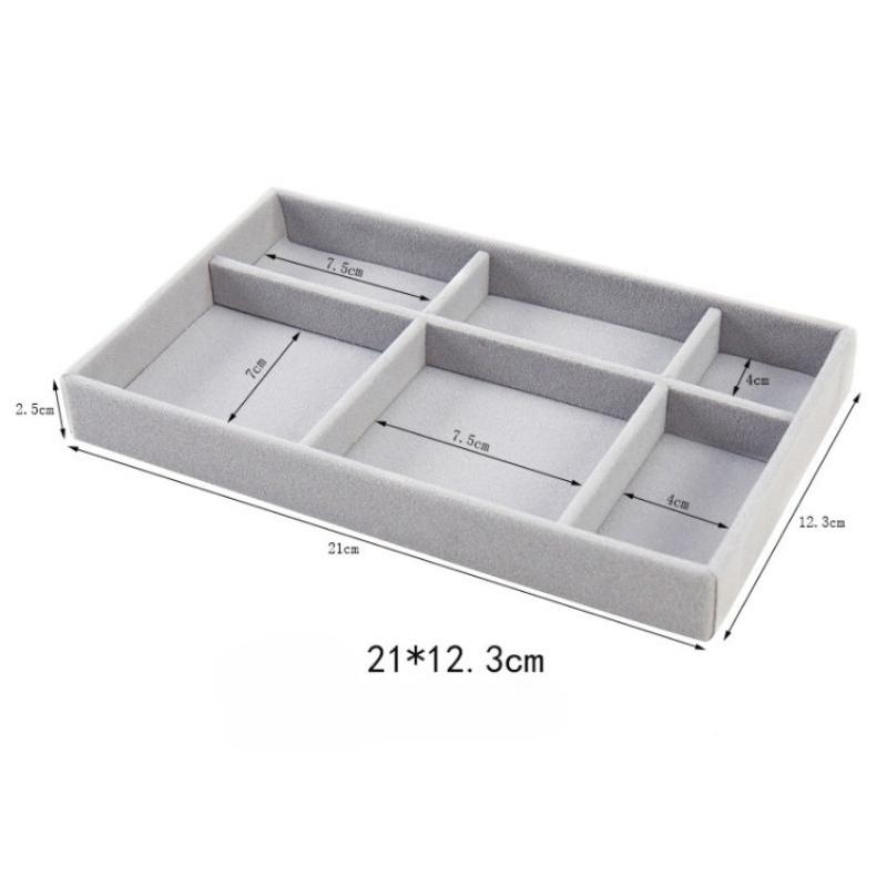 Flannel Jewelry Tray, Jewelry Display Tray, Ring, Bracelet Jewelry Display Tray, Drawer Storage and Sorting, Inner Tray.