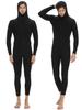 Herren 3mm Neopren Ganzkörper-Neoprenanzug, Rückenreißverschluss, Warm für Schnorcheln & Wintertauchen
