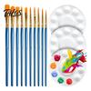 Face Paint Brush Set, Watercolor Acrylic Oil Painting Kit, Nylon Hair Brushes for Artist, Body Canvas Art Supplies