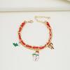 European & American Christmas Charm Bracelet with Tree, Snowman, Candy Cane Pendants - Multi-Layer Chain Jewelry for Women