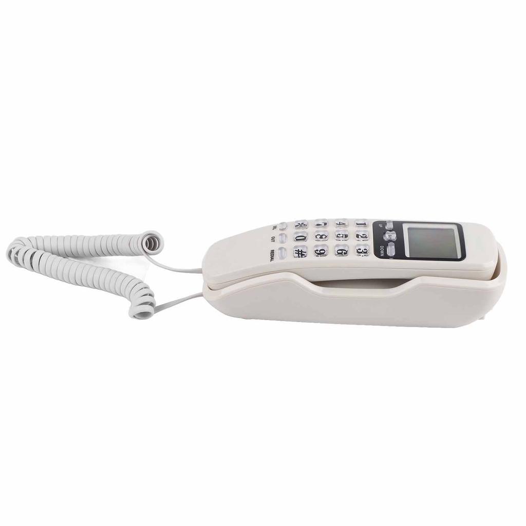 Wall Telephone Hotel Incoming Caller ID LCD Display Landline Phone Black