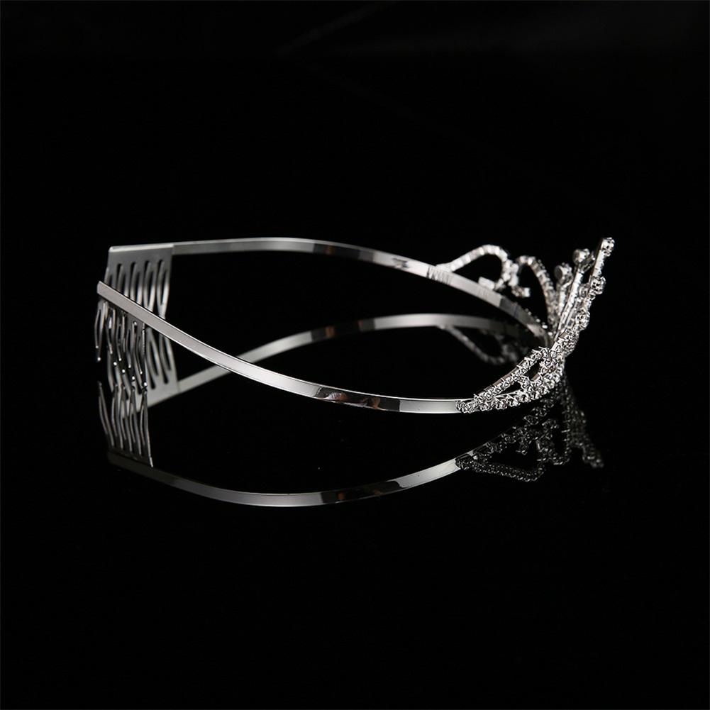 Glänzende Frauen Prinzessin Braut Krone Hochzeit Kristall Krone Kopfbedeckung Haar Schmuck Zubehör